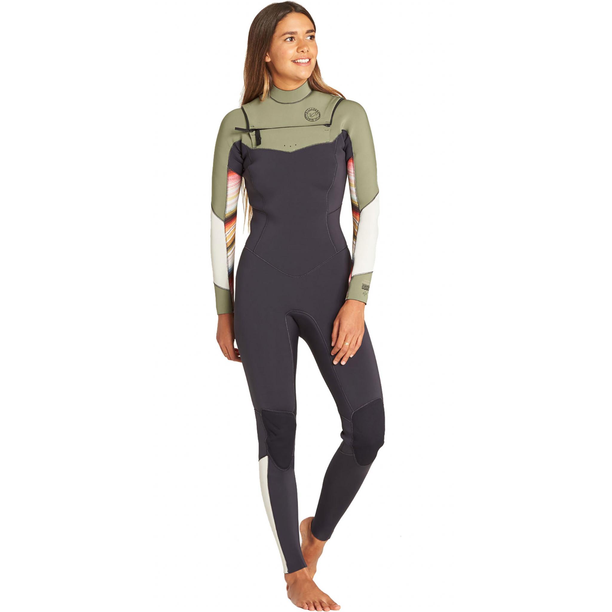 Billabong salty days chest zip 43 serape ladies wetsuit